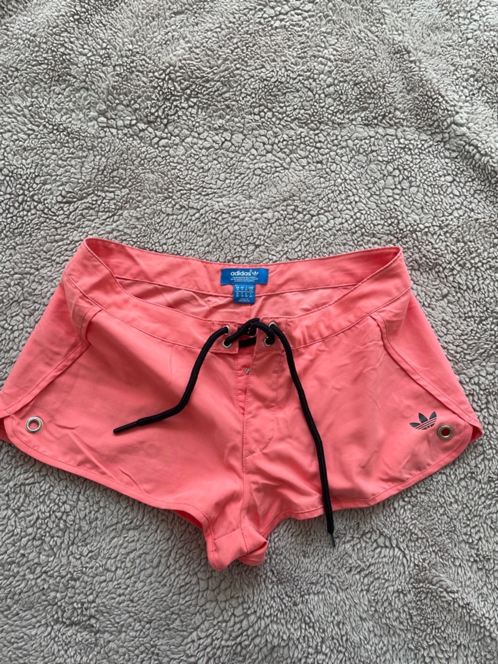 adidas Originals Coral Pink Women's Athletic Shorts with Drawstring